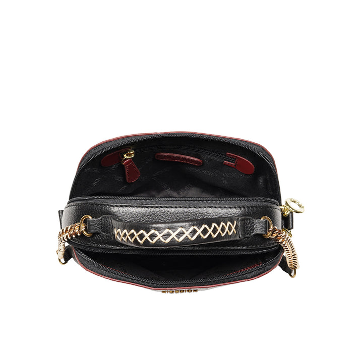 Yoko Ono Red Leather Sling Bag