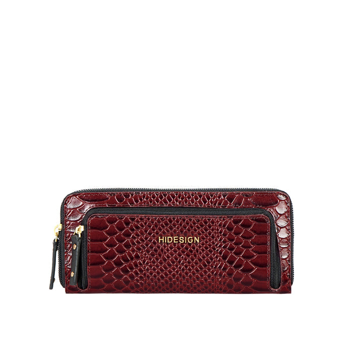 Yoko Ono W1 Red Leather Clutch Wallet
