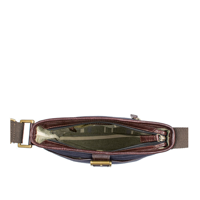 Yoruk 02 Blue Canvas Crossbody