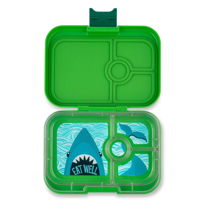 Yumbox - Bento Panino 4 Compartment Green Shark