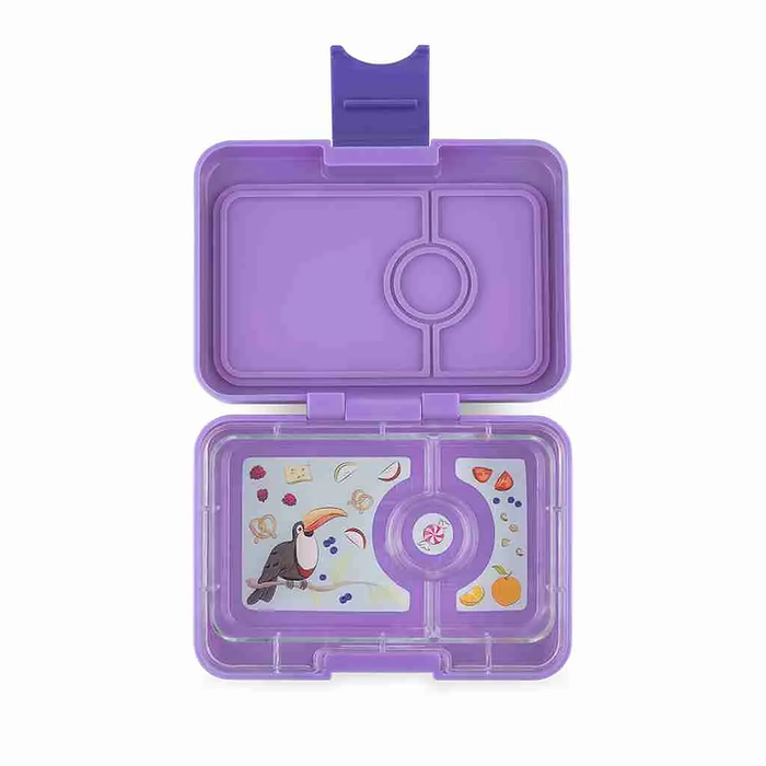 Yumbox - Bento Snack Box 3 Compartment Dreamy Purple