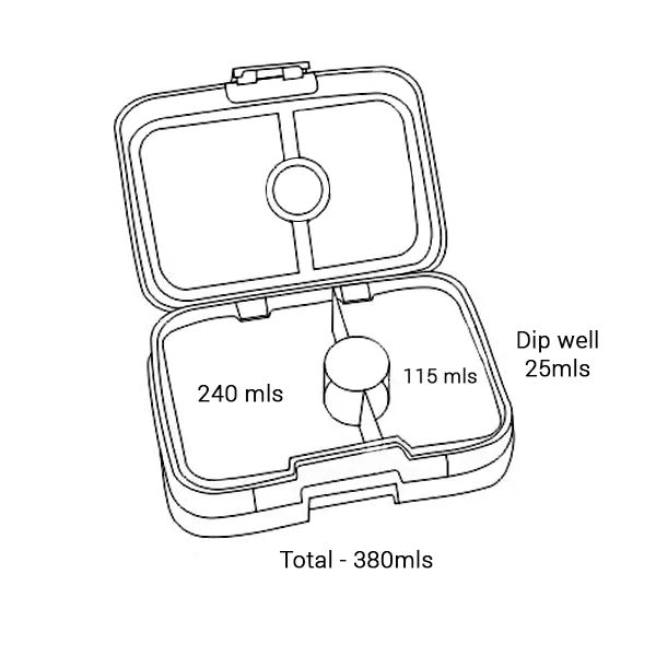 Yumbox - Bento Snack Box 3 Compartment Dreamy Purple