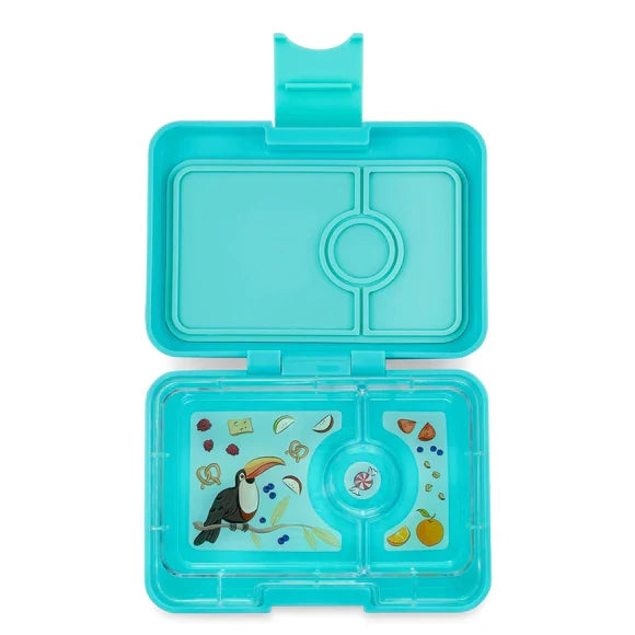 Yumbox - Bento Snack Box 3 Compartment Misty Aqua