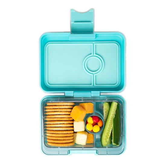 Yumbox - Bento Snack Box 3 Compartment Misty Aqua