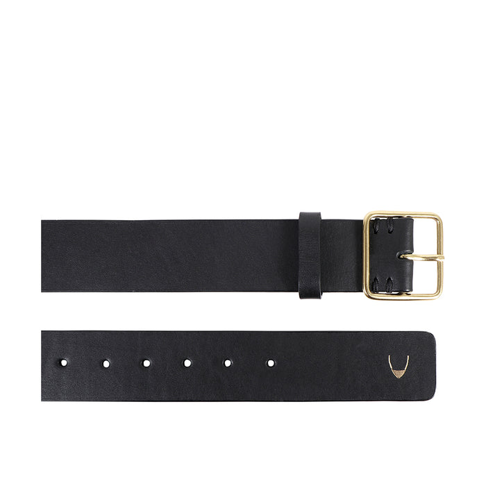Zia Women's Black Non Reversible Leather Belt