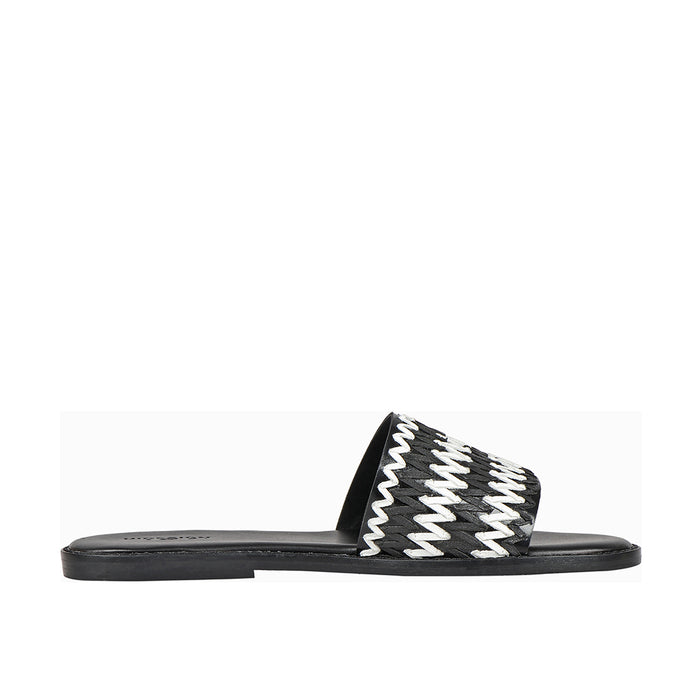 Ziggy Women's Black Leather Flats