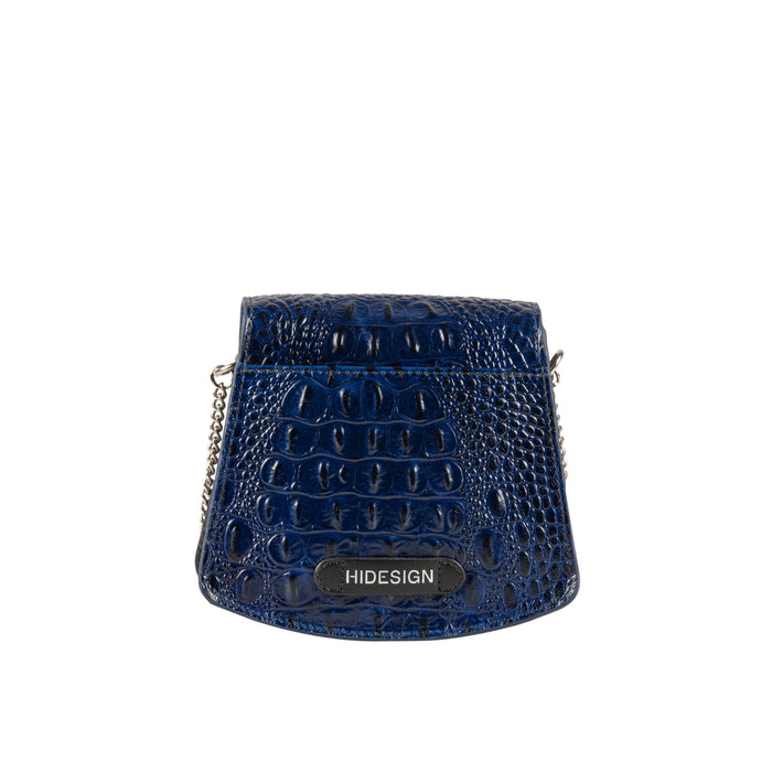 Zuzu Blue Leather Sling Bag